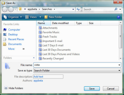 体验Windows Vista操作系统搜索功能 