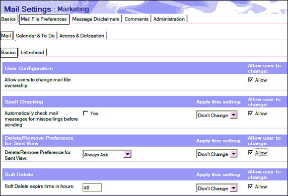 Mail File Preferences - Mail - Basics 子附签